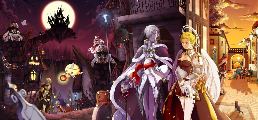 arch bishop, warlock, alchemist, shadow chaser, knight, and 11 more (ragnarok online) drawn by love_morocc