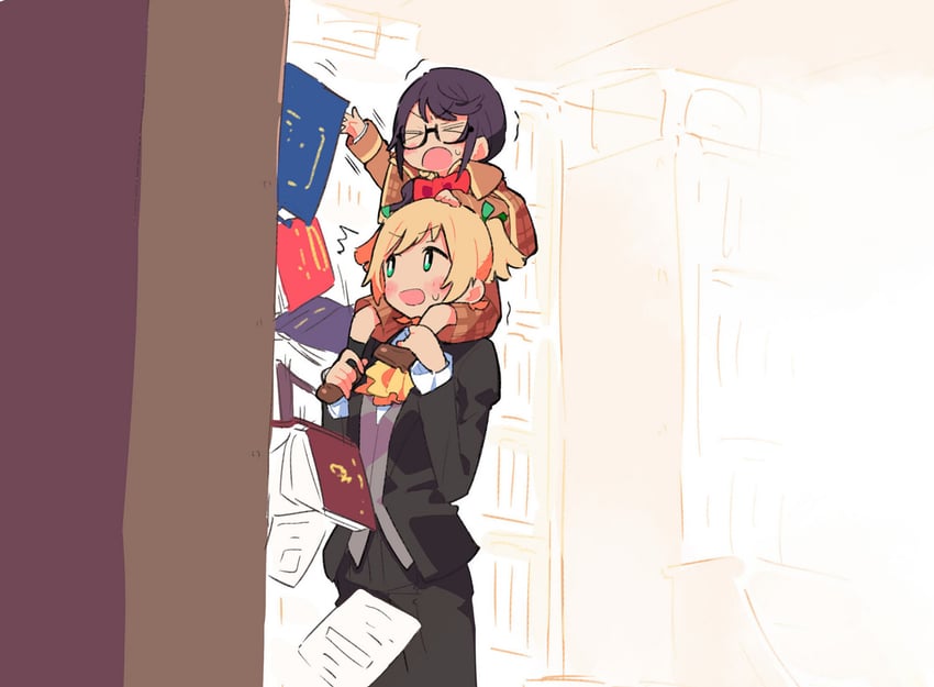 daiba nana and hoshimi junna (shoujo kageki revue starlight) drawn by 2929gigamax