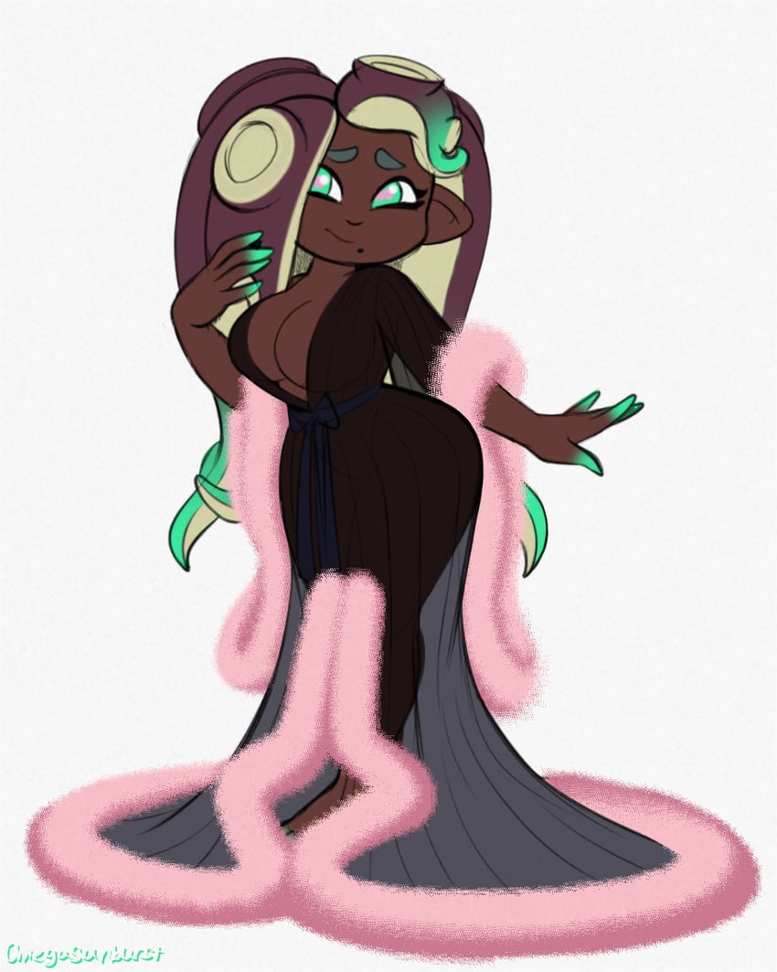 marina (splatoon) drawn by omegasunburst