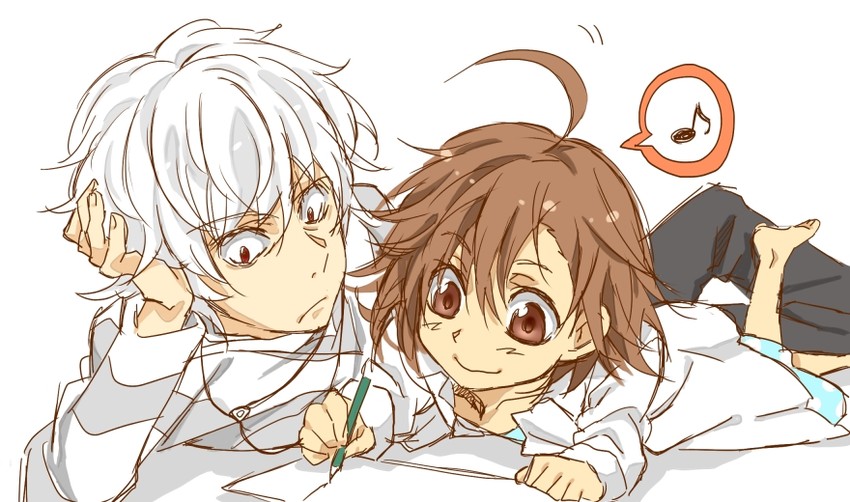accelerator and last order (toaru majutsu no index) drawn by chikinnu