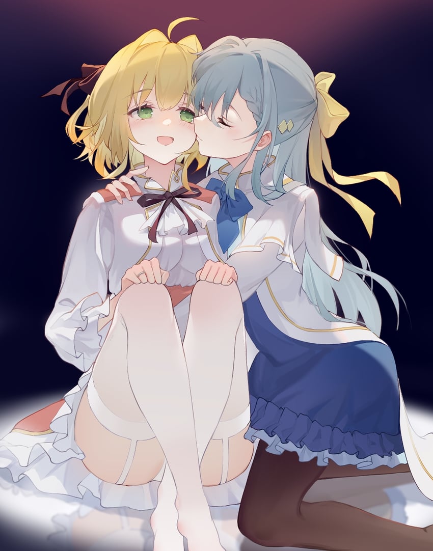 anisphia wynn palettia and euphyllia magenta (tensei oujo to tensai reijou no mahou kakumei) drawn by samele_otaku