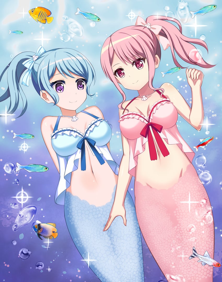 maruyama aya and matsubara kanon (bang dream!) drawn by shira_yu_ki