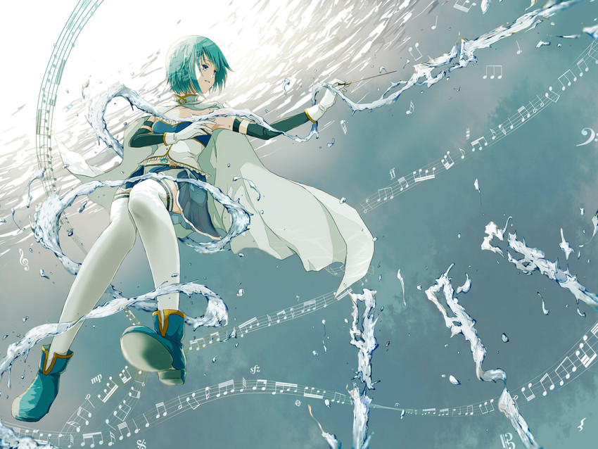 miki sayaka (mahou shoujo madoka magica) drawn by ein_(spike_ein)