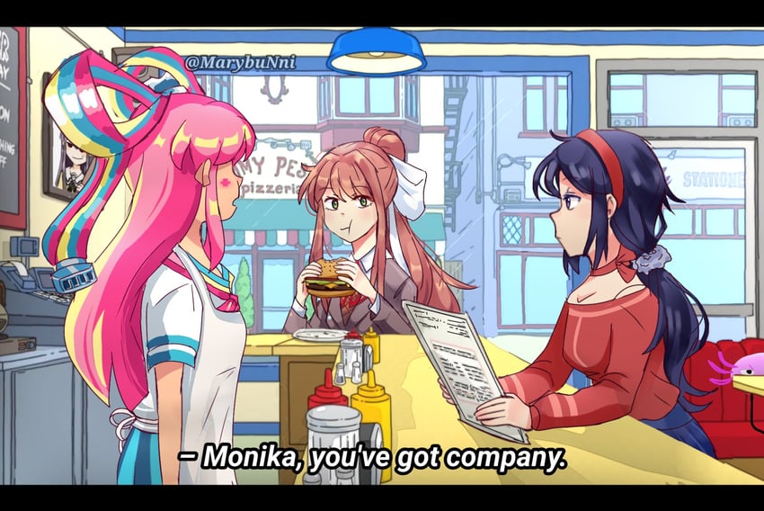 monika, mita, crazy mita, giffany, sone miyuki, and 1 more (doki doki literature club and 6 more) drawn by mmiklshaek