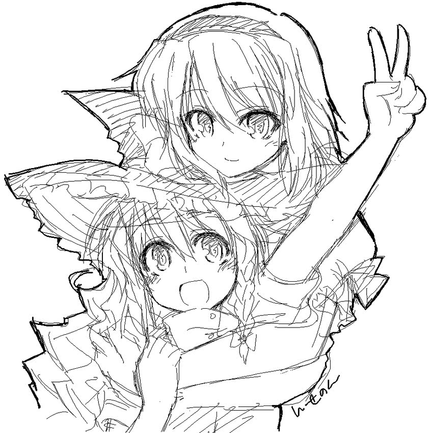 kirisame marisa and alice margatroid (touhou) drawn by iseno_yajin