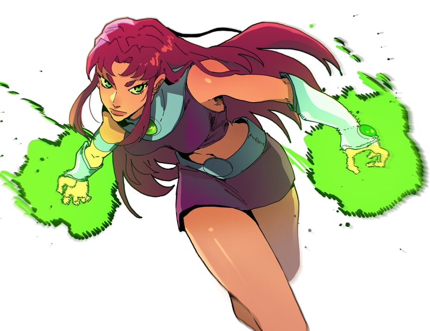 starfire (dc comics and 1 more) drawn by isaacchief300