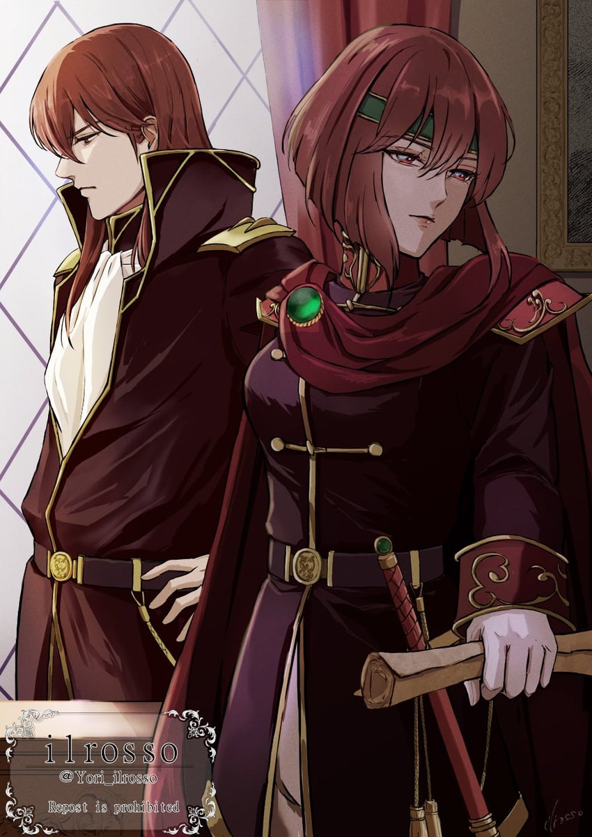 minerva and michalis (fire emblem and 1 more) drawn by yori_ilrosso