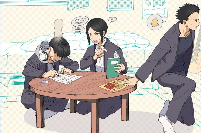 kaji ren, touma hiragi, and kouta sako (wind breaker) drawn by soul_(tamashii)