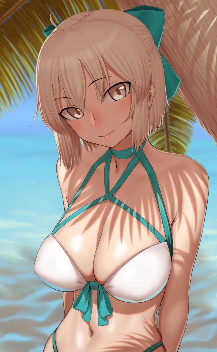 okita souji and okita j. souji (fate and 1 more) drawn by gishu