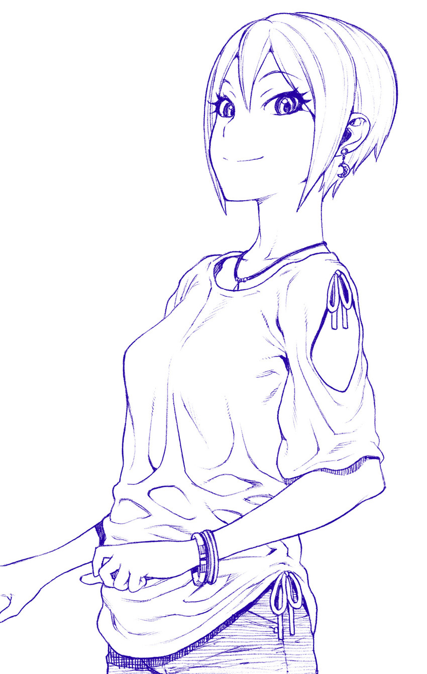shiomi syuko (idolmaster and 1 more) drawn by hijiri_rei