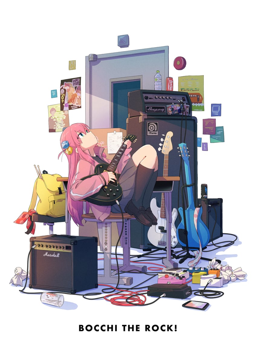 gotoh hitori (bocchi the rock! and 2 more) drawn by nakamori_kemuri