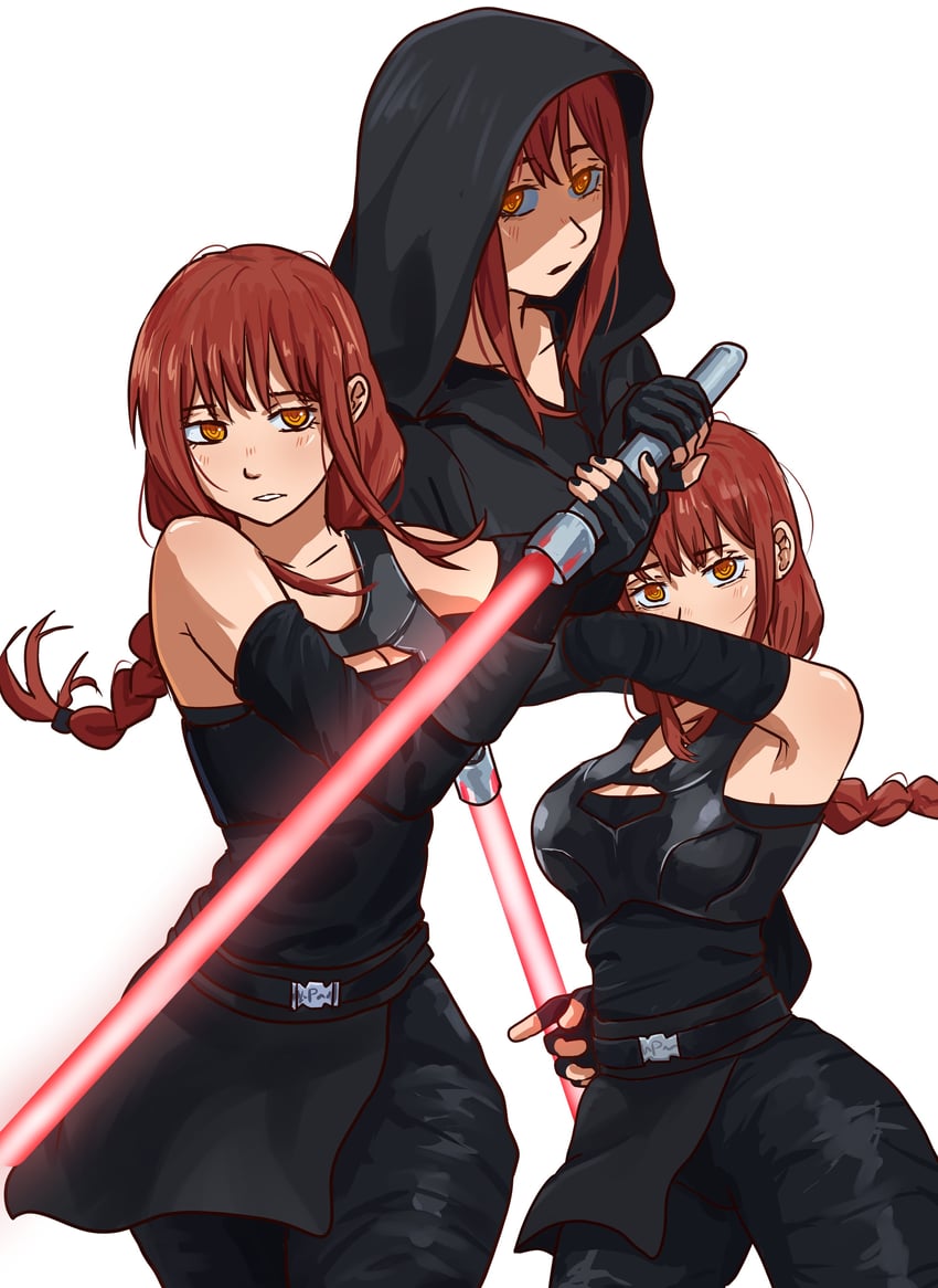 makima (chainsaw man and 1 more) drawn by pluvion