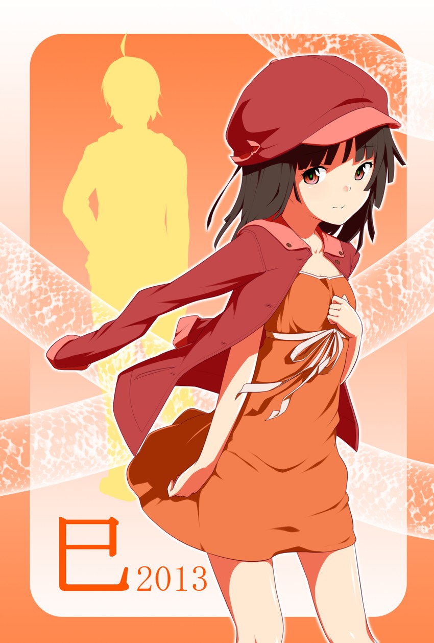 sengoku nadeko (monogatari and 1 more) drawn by ninnzinn