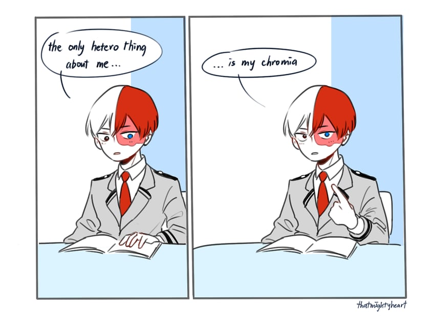 todoroki shoto (boku no hero academia) drawn by thatmightyheart