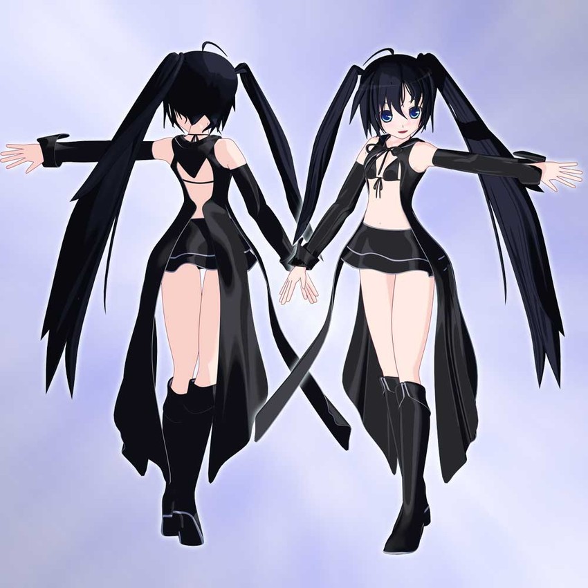 black rock shooter (black rock shooter) drawn by piron_(777)