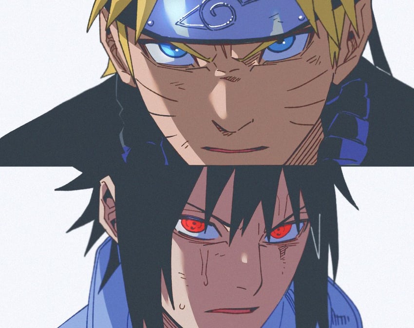 uzumaki naruto and uchiha sasuke (naruto and 1 more) drawn by dozoong