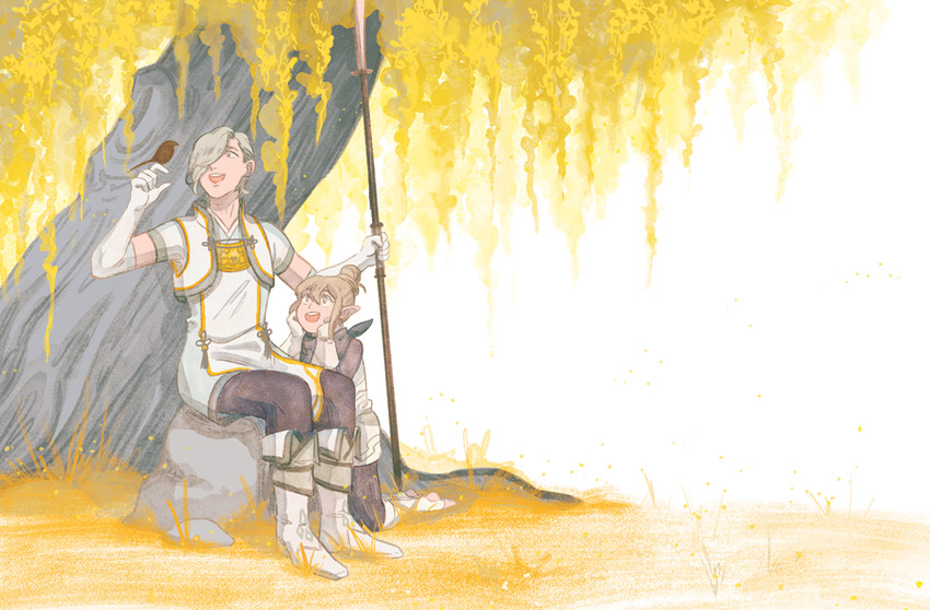 female kana and shigure (fire emblem and 1 more) drawn by mooffin