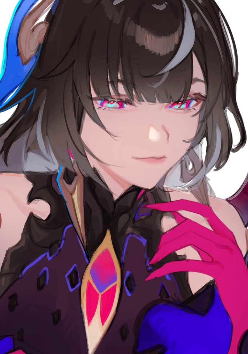 leylah (honkai and 1 more) drawn by arbk_r