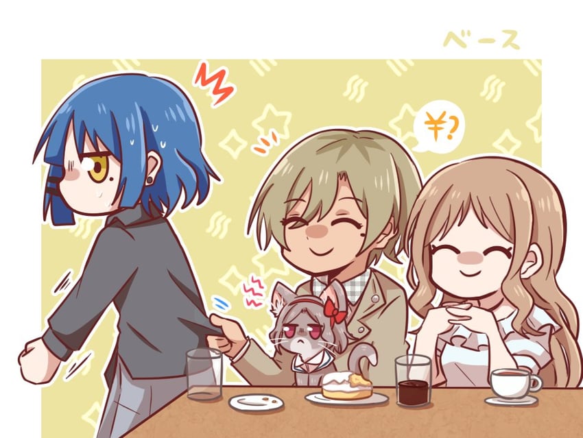 nagasaki soyo, yamada ryo, ebizuka tomo, and rupa (bang dream! and 3 more) drawn by jx2_(jennyiq)
