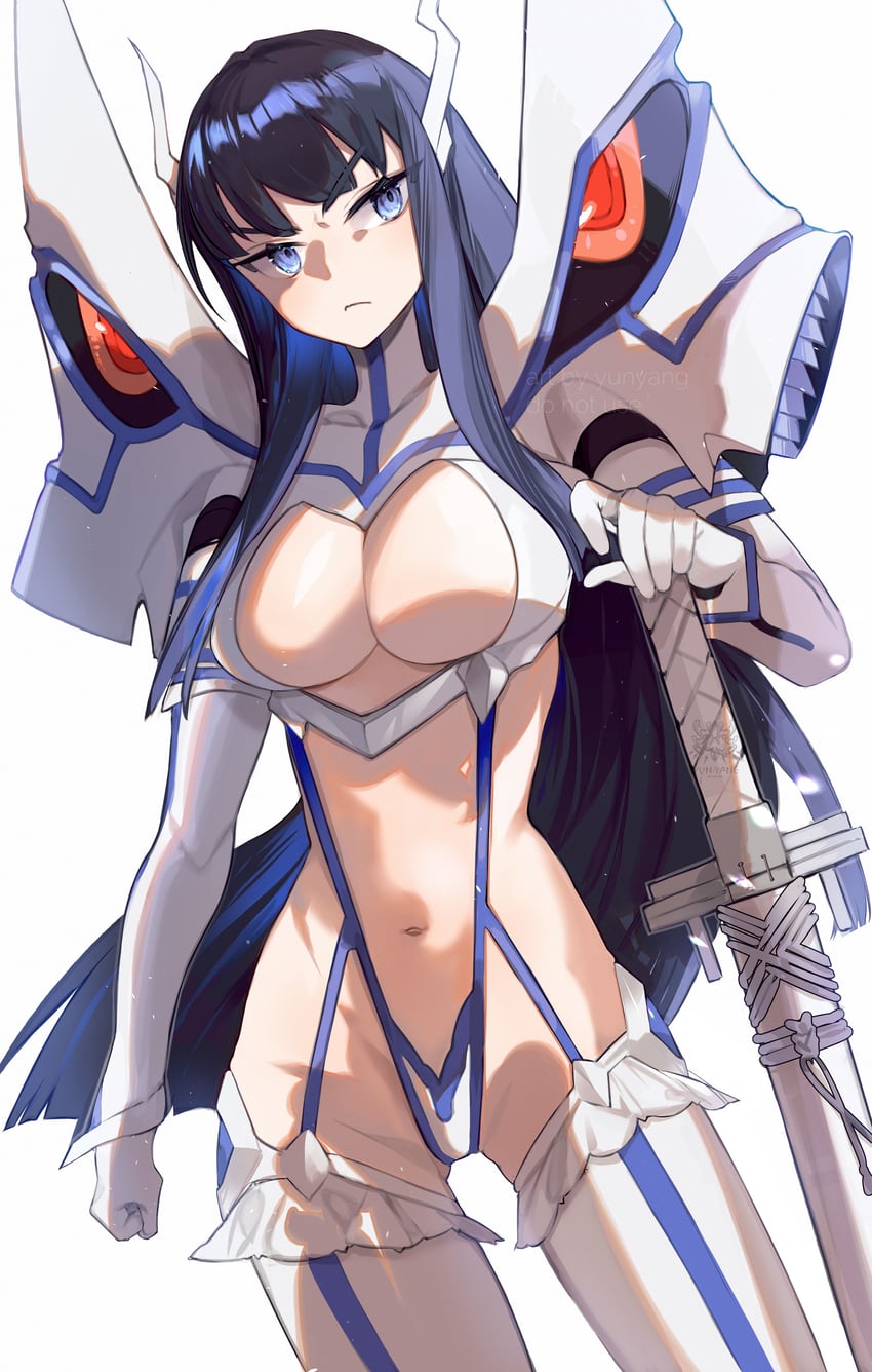 kiryuuin satsuki and junketsu (kill la kill) drawn by yun-yang
