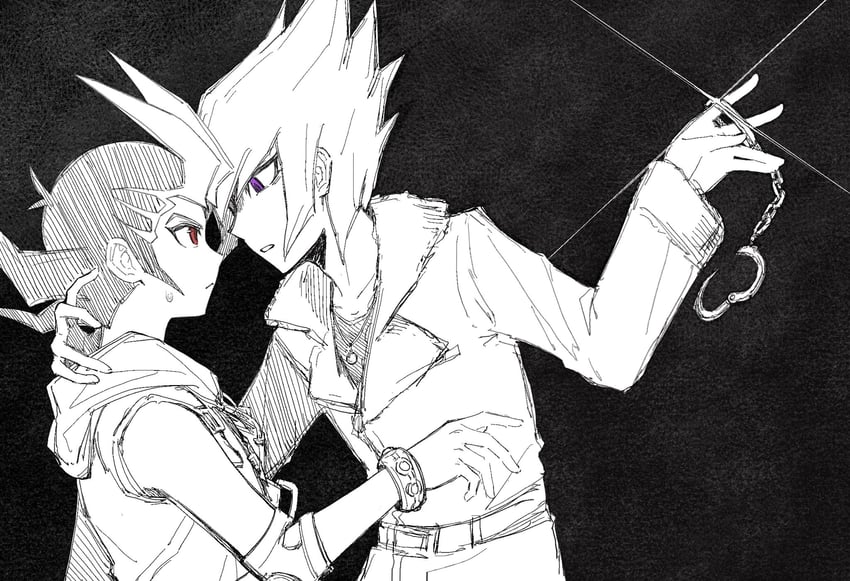 tsukumo yuma and vector (yu-gi-oh! and 1 more) drawn by wushuang566