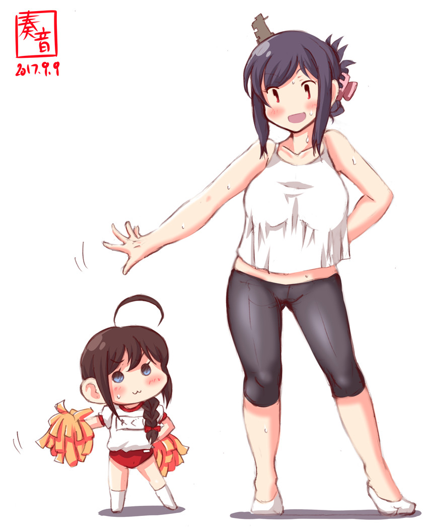 shigure and yamashiro (kantai collection) drawn by kanon_(kurogane_knights)