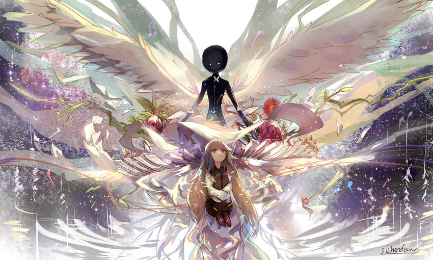 alice and deemo (deemo and 1 more) drawn by sishenfan