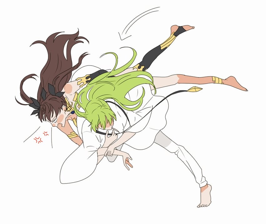 ishtar and enkidu (fate and 1 more) drawn by dareas2s2