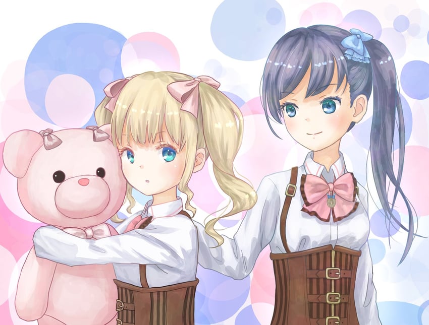 houjou monica asahi and narumi clara yuuko (assault lily) drawn by ofusuma_(knifesuuma)