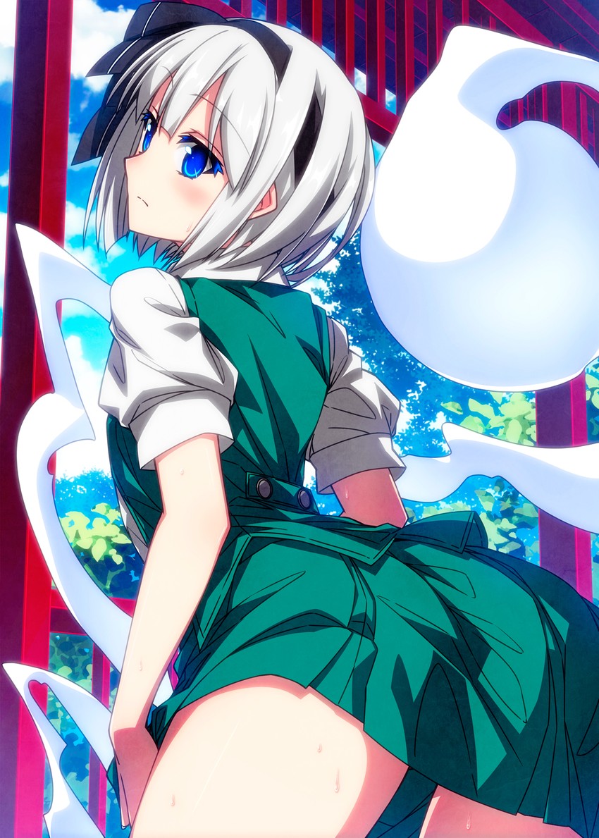 konpaku youmu (touhou) drawn by sazanami_mio