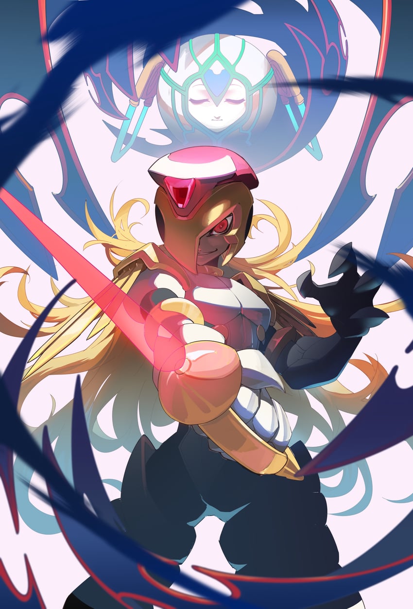 elpizo and dark elf (mega man and 2 more) drawn by tanziya_(codlxcold)