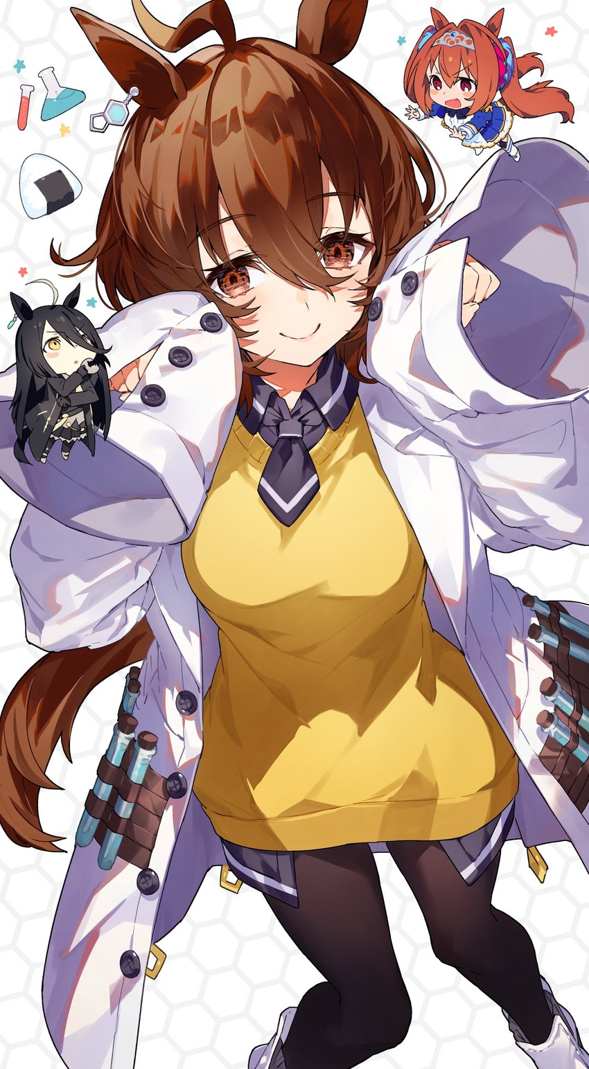 agnes tachyon, manhattan cafe, and daiwa scarlet (umamusume) drawn by mika_pikazo