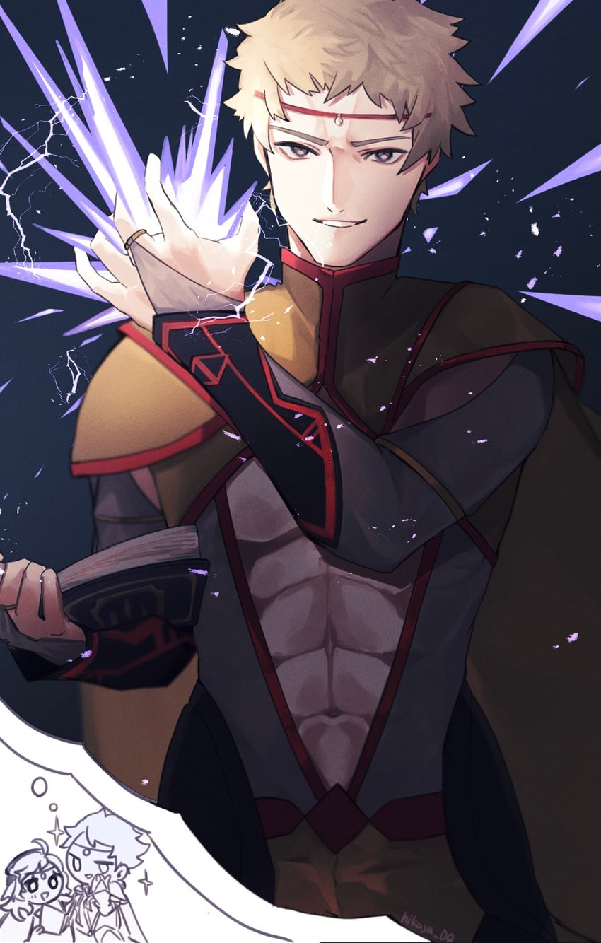 ophelia and odin (fire emblem and 1 more) drawn by seinikuten