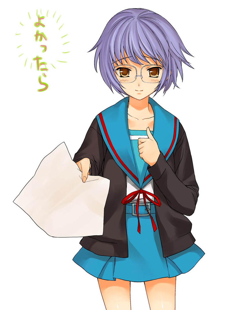 nagato yuki (suzumiya haruhi no yuuutsu) drawn by a1_(initial-g)