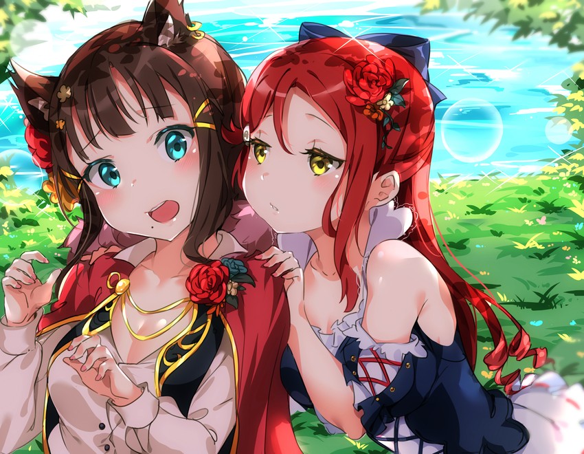 sakurauchi riko and kurosawa dia (love live! and 2 more) drawn by tem10