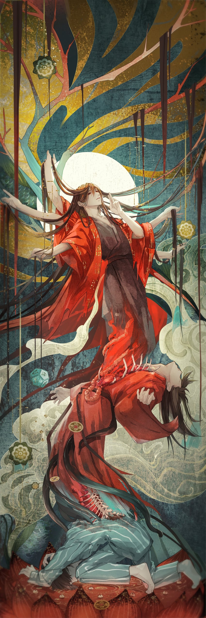 li huowang, li sui, and ji zai (dao gui yi xian) drawn by r-jiutian