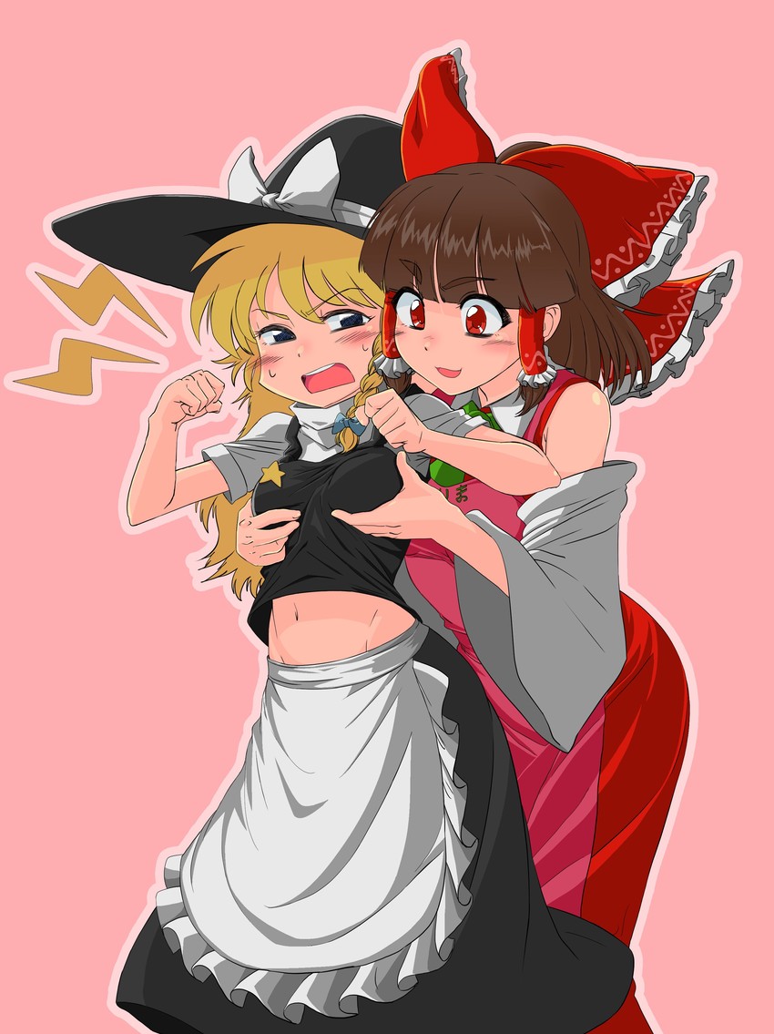 hakurei reimu, kirisame marisa, suzu, and rurima (touhou and 1 more) drawn by kondorune