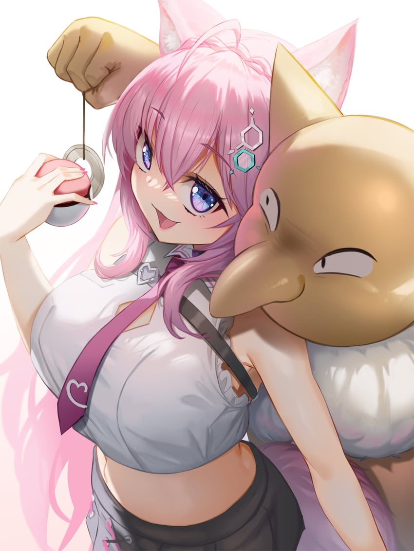 hakui koyori and hypno (pokemon and 1 more) drawn by hoqn