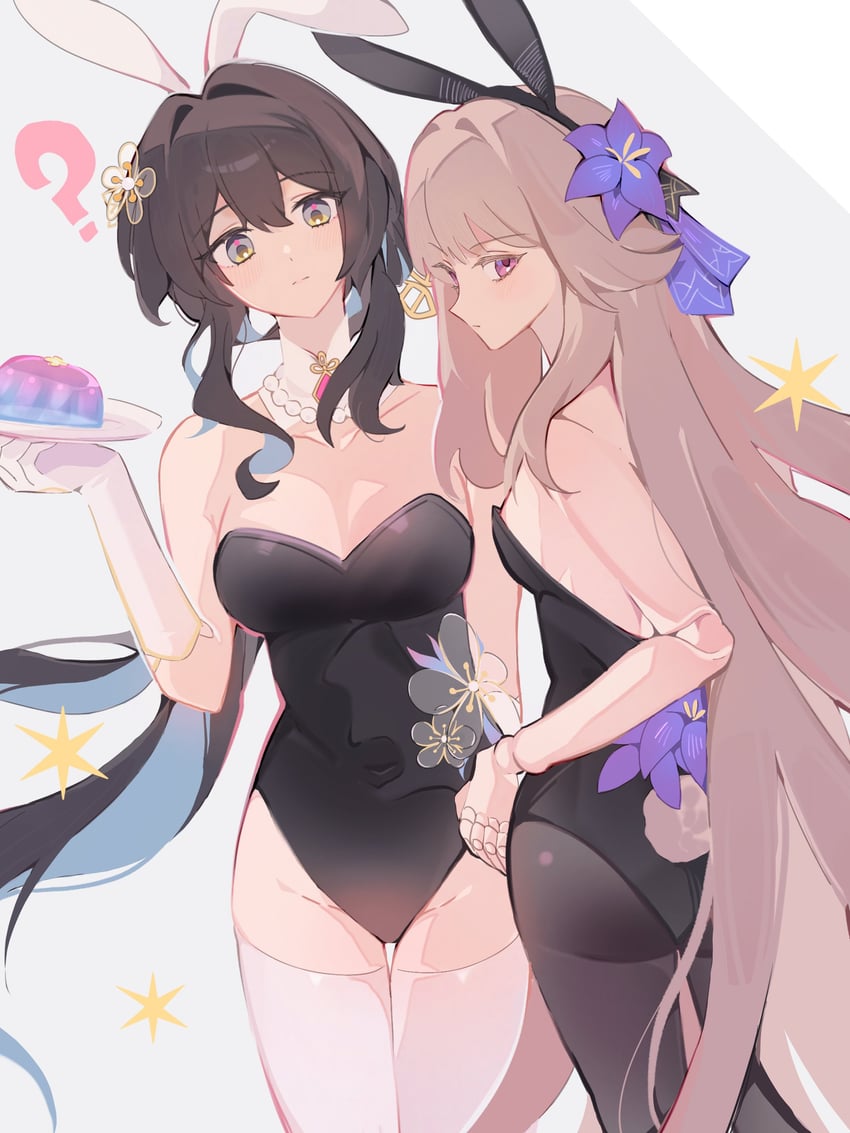 herta and ruan mei (honkai and 1 more) drawn by conwoll511