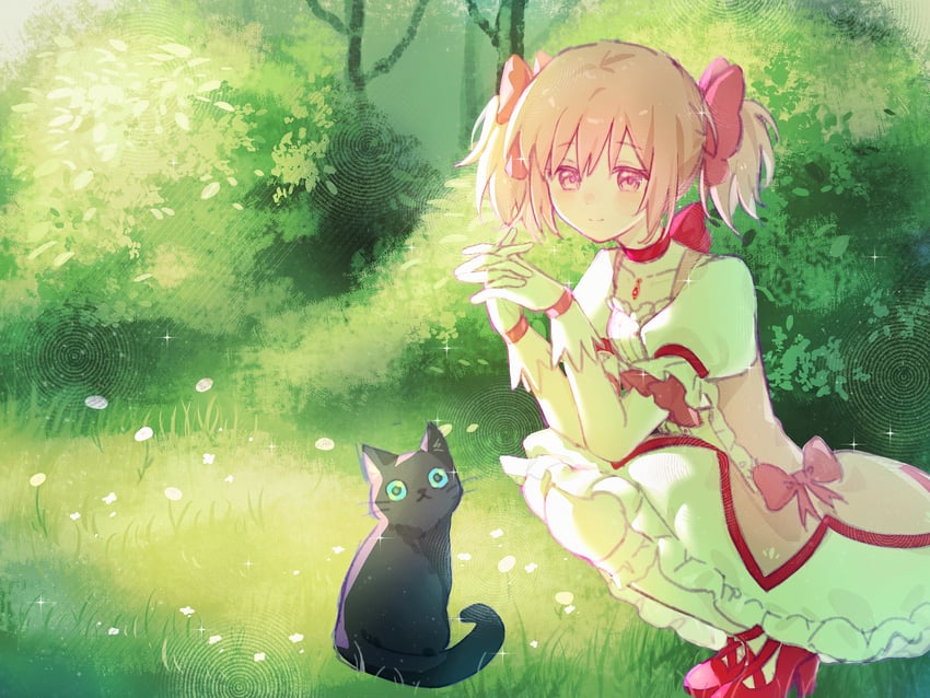 kaname madoka (mahou shoujo madoka magica) drawn by risheng_yueyin