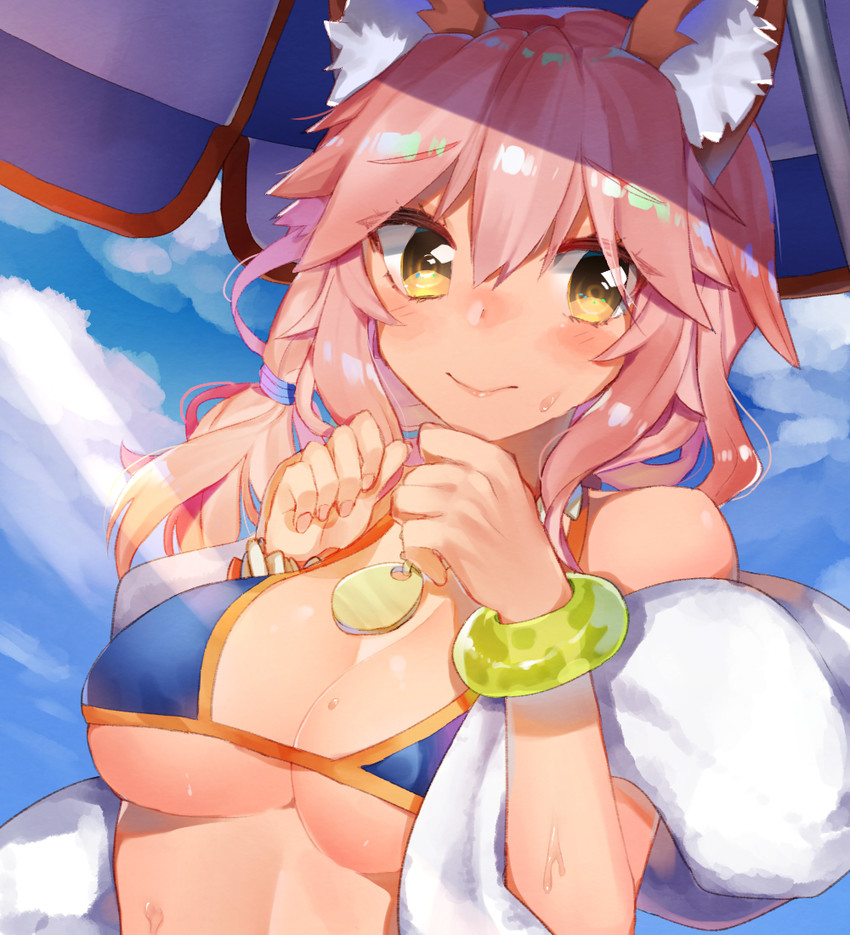 tamamo and tamamo no mae (fate and 1 more) drawn by inusaka