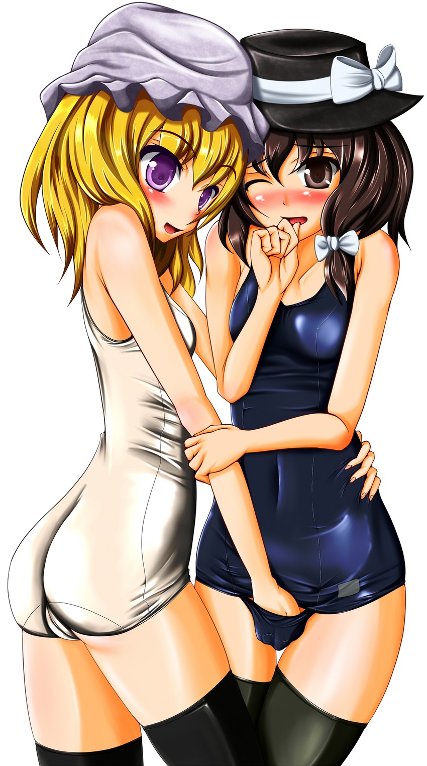 usami renko and maribel hearn (touhou) drawn by tera_hiroshi