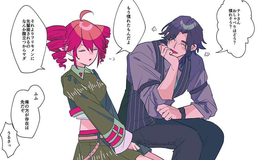 kasane teto and frimomen (utau and 1 more) drawn by oda_(foooooo_yeah)