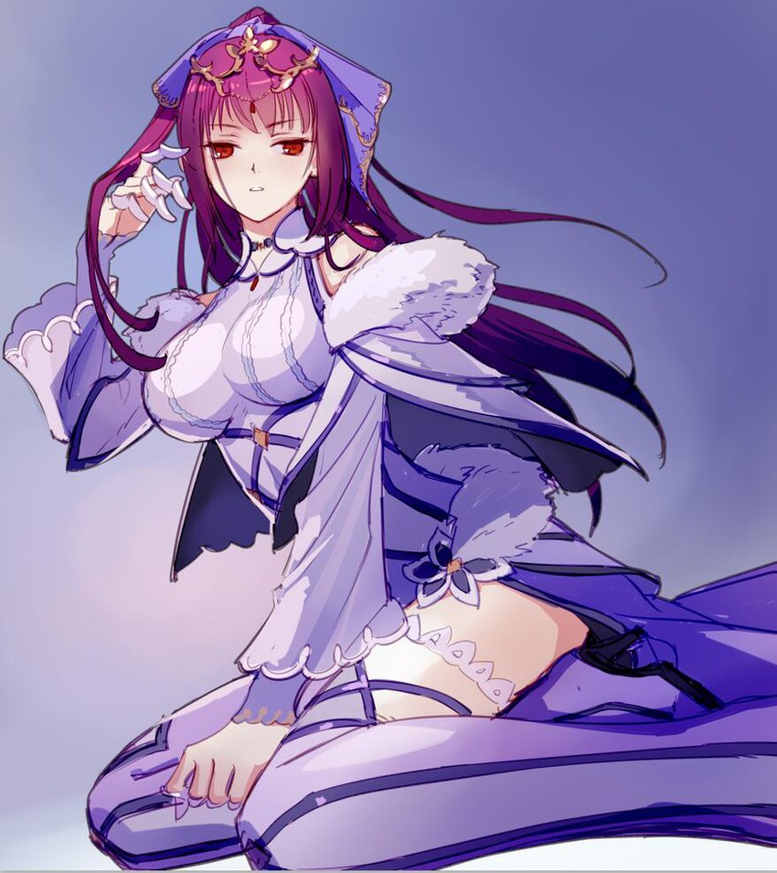 scathach and scathach skadi (fate and 1 more) drawn by shukra