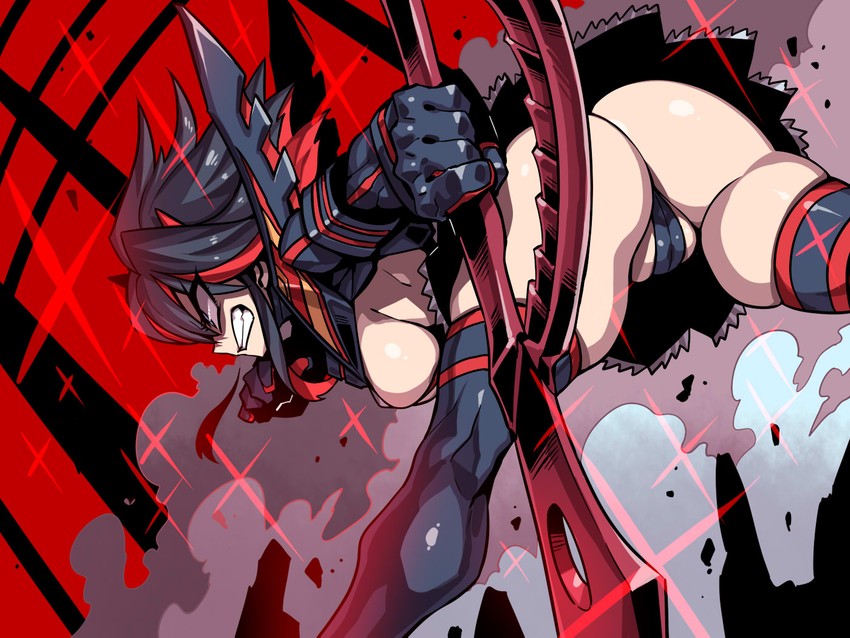 matoi ryuuko and senketsu (kill la kill) drawn by tukiwani