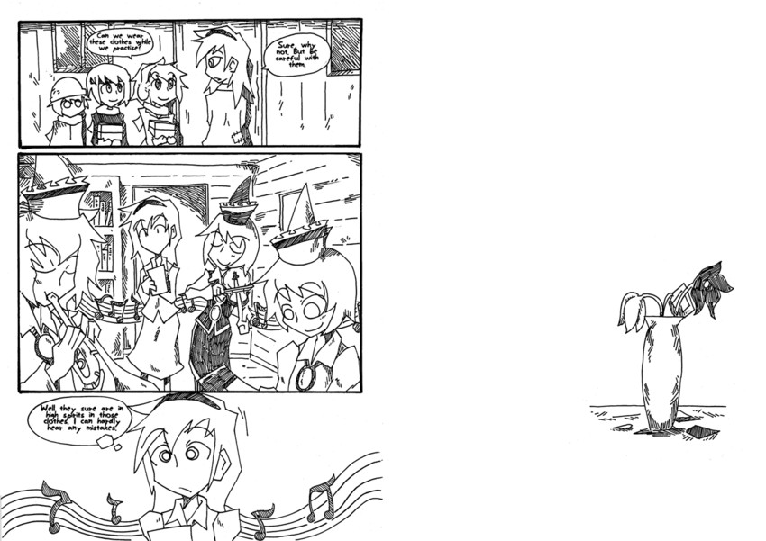 lunasa prismriver, merlin prismriver, lyrica prismriver, and layla prismriver (touhou) drawn by setz