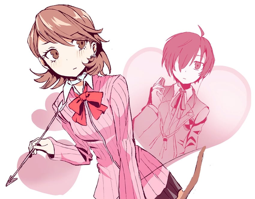 yuuki makoto and takeba yukari (persona and 1 more) drawn by r2dfb