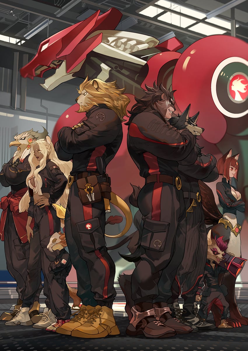 brutus, antandra, safiya, kren, skriath, and 3 more (afk and 1 more) drawn by tanjiu