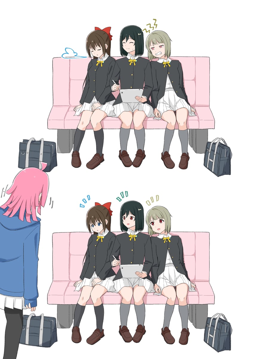 osaka shizuku, tennoji rina, nakasu kasumi, and mifune shioriko (love live! and 1 more) drawn by ohrinas