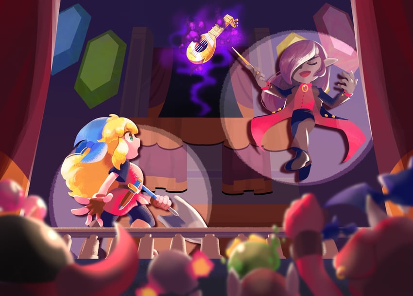 bokoblin, cadence, keese, bubble, zol, and 2 more (the legend of zelda and 1 more) drawn by hachimaru_(ediciusa)